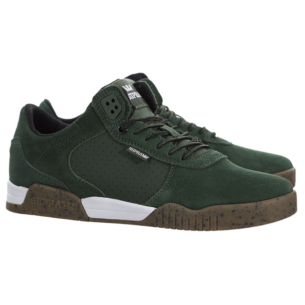 Baskets Basses Supra Ellington Vert Green/Gum Homme | SRQ-74929372